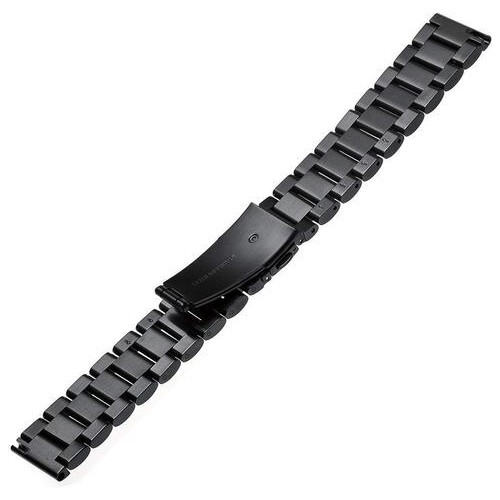 Ремінець BeWatch сталевий 20 мм для Samsung Galaxy Watch 42 мм Чорний (1110401) фото №10
