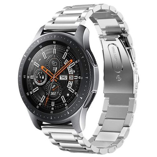 Ремінець BeWatch сталевий для Samsung Galaxy Watch 46 мм Срібло (1020405) фото №2