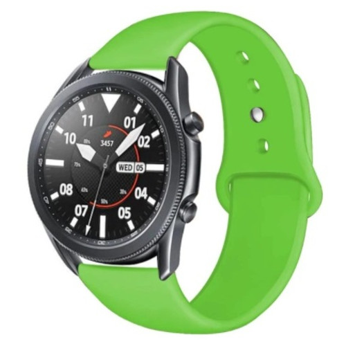 Ремінець BeWatch для Samsung Galaxy Watch 42mm Galaxy Watch 3 41 mm силіконовий 20 мм Салатовий (1010316) фото №1