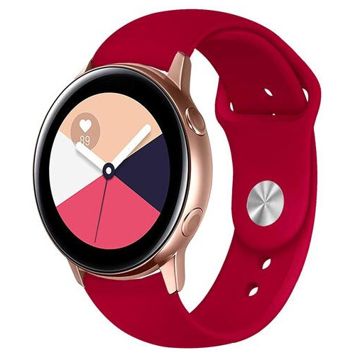 Ремінець BeWatch для Samsung Galaxy watch Active Червоний (1010303) фото №1