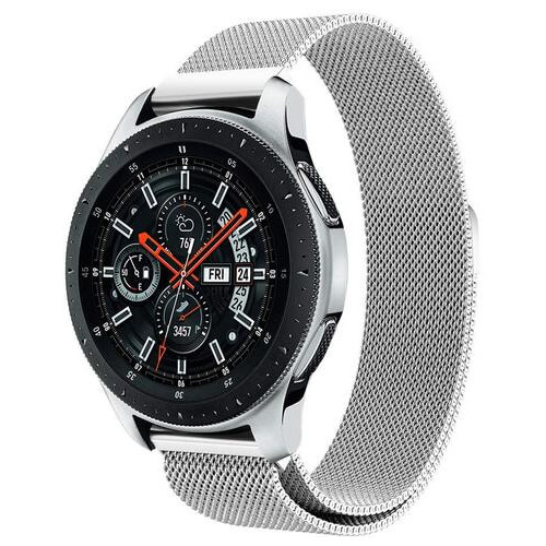 Ремінець BeWatch міланська петля для Samsung Galaxy Watch 46 мм Срібло (1020205.2) фото №8