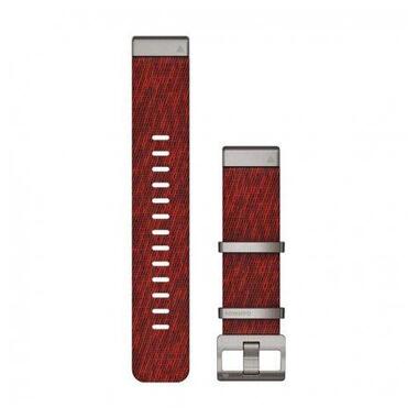 Ремінець до смарт-годинника Garmin MARQ QuickFit 22m Jacquard Weave Nylon Strap Red (010-12738-22) фото №1