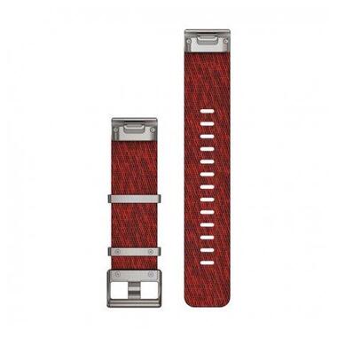 Ремінець до смарт-годинника Garmin MARQ QuickFit 22m Jacquard Weave Nylon Strap Red (010-12738-22) фото №2