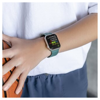 Ремінець Switcheasy Skin зелений для Apple Watch 38/40/41mm (MAW801078PG22) фото №8