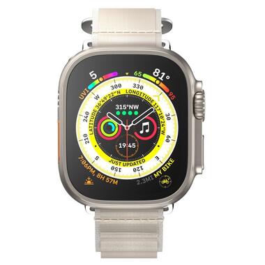 Ремінець Switcheasy Active Sport G-hook бежевий для Apple Watch 42/44/45/49mm (MAW459160SI23) фото №9