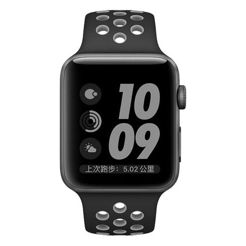 Ремінець Coteetci W12 Nike сірий чорний для Apple Watch 38/40 мм фото №1