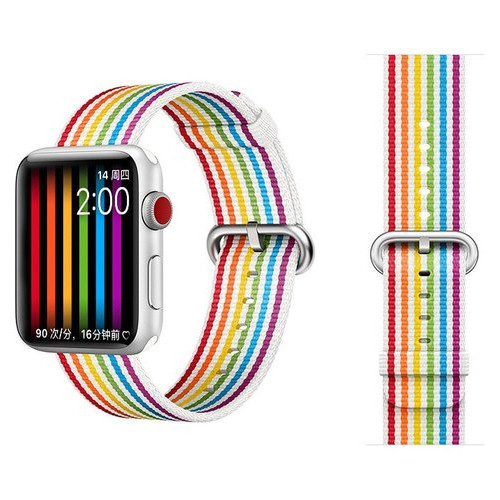 Ремінець Coteetci W30 Rainbow різнокольоровий для Apple Watch 38/40mm фото №1