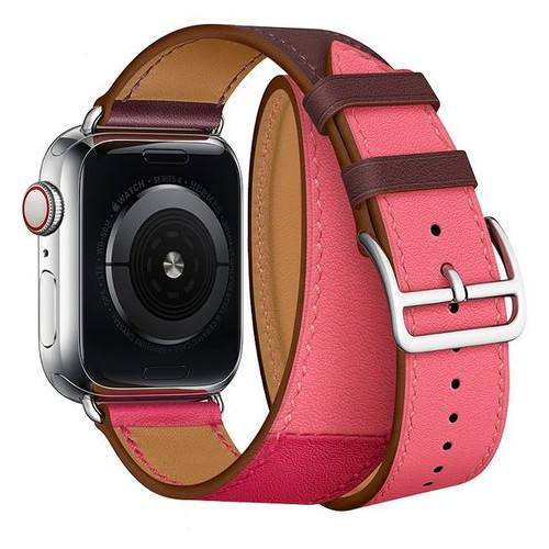 Ремінець Coteetci W36 Long рожевий бордовий для Apple Watch 42mm/44mm фото №1