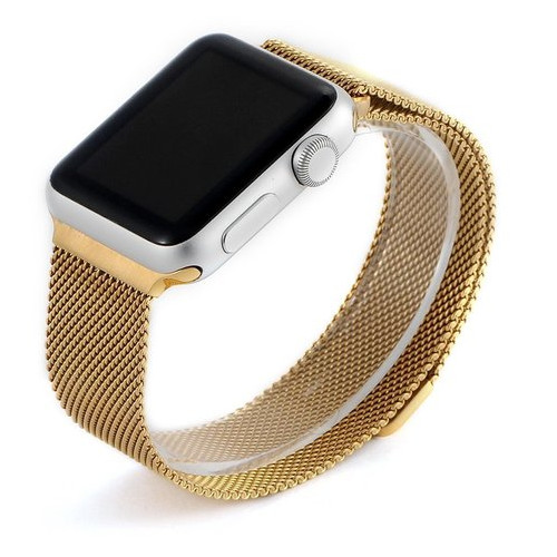 Ремінець для Apple Watch 38мм - Coteetci W6 золотистий фото №1
