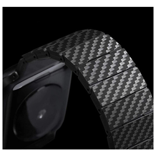 Ремінець Coteetci W76 Carbon Fiber Pattern чорний для Apple Watch 42/44/45/49mm (22008-BK) фото №4