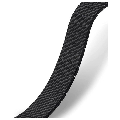 Ремінець Coteetci W76 Carbon Fiber Pattern чорний для Apple Watch 42/44/45/49mm (22008-BK) фото №5