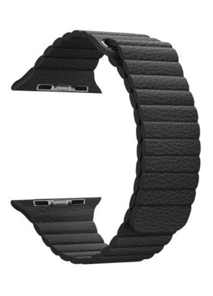 Ремешок Apple Leather loop for Apple Watch 38/40mm Black (ll40black) фото №1