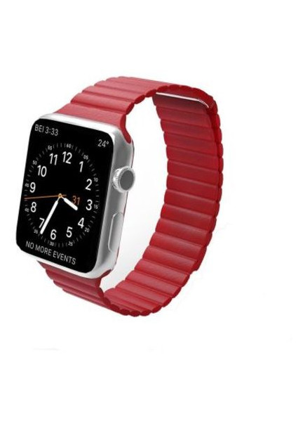 Ремешок Apple Leather loop for Apple Watch 38/40mm Red (ll40red) фото №2