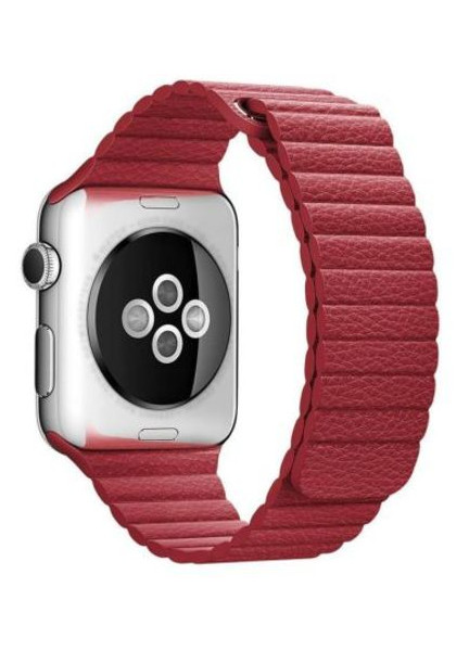 Ремешок Apple Leather loop for Apple Watch 38/40mm Red (ll40red) фото №1