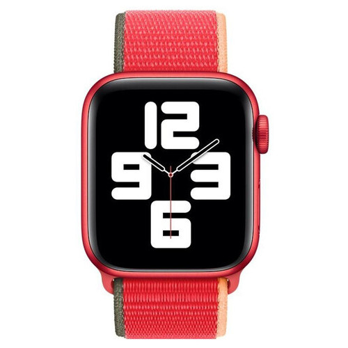 Нейлоновий ремінець для Apple Watch 42/44/45 mm Apple Sport Loop (PRODUCT)RED (MJG33) (MJG33) фото №3
