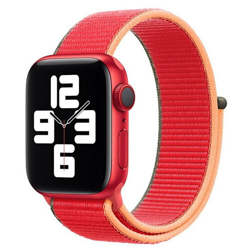 Нейлоновий ремінець для Apple Watch 42/44/45 mm Apple Sport Loop (PRODUCT)RED (MJG33) (MJG33) фото №2
