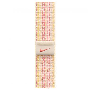 Нейлоновий ремінець для Apple Watch 38/40/41 mm Nike Sport Loop Starlight/Pink (MUJW3ZM/A) фото №1