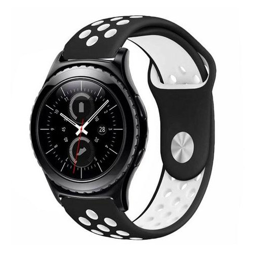 Спортивний ремінець Primo Perfor Sport для годинника Samsung Gear S2 Classic SM-R372 / R735 - Black&;White фото №4