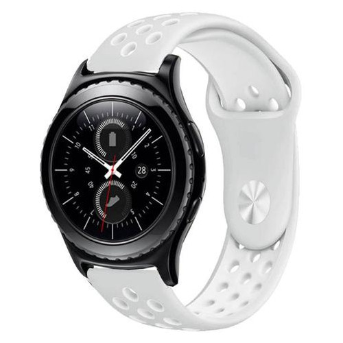 Спортивний ремінець Primo Perfor Sport для годинника Samsung Gear S2 Classic SM-R372 / R735 - Grey&;White фото №1