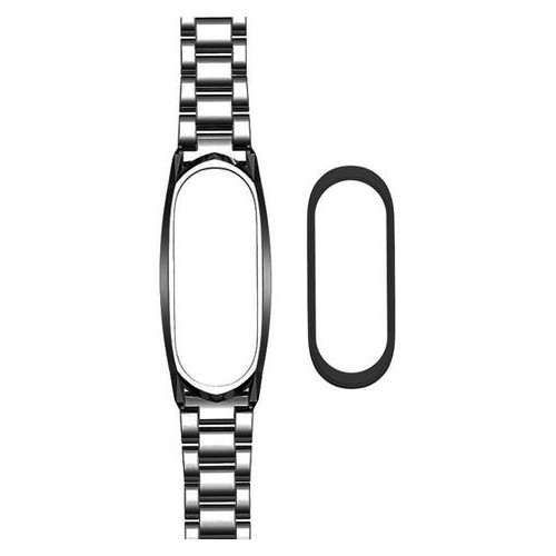 Металевий ремінець Primo Mijobs для фітнес-браслету Xiaomi Mi Band 4 - Black фото №3