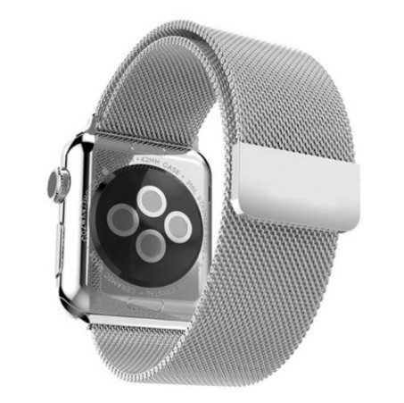 Міланський сітчастий ремінець Primo для Apple Watch 38mm/40mm - Silver фото №1