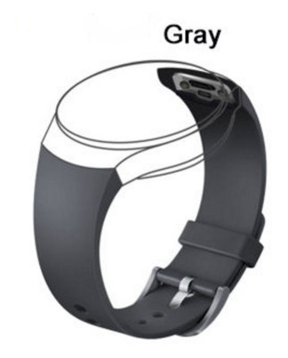 Силіконовий ремінець Primo для годинника Samsung Gear S2 Sports SM-R720 / SM-R730 Grey фото №3