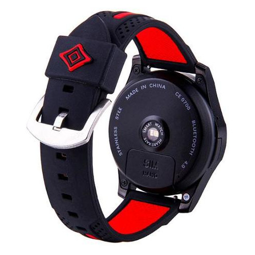Силіконовий ремінець Primo Dart для годинника Samsung Gear S3 Classic SM-R770 / Frontier RM-760 - Black&;Red фото №4