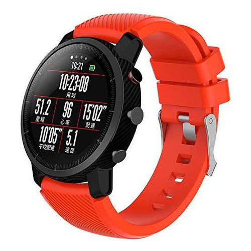 Силіконовий ремінець Primo для годинника Xiaomi Huami Amazfit SportWatch 2 / Amazfit Stratos - Orange фото №1