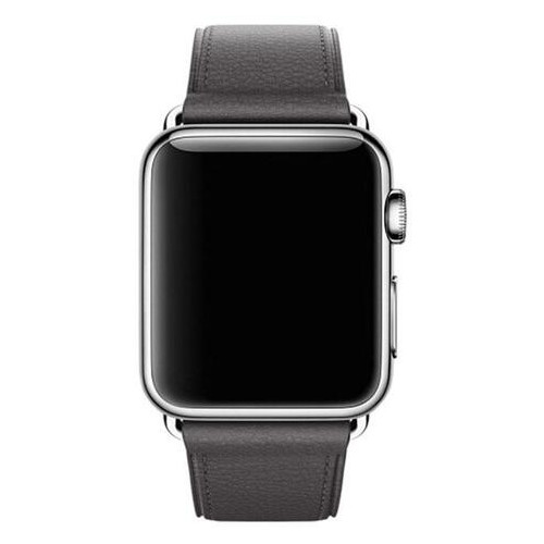 Шкіряний ремінець Primo Bent Buckle для Apple Watch 42mm / 44mm - Black фото №4