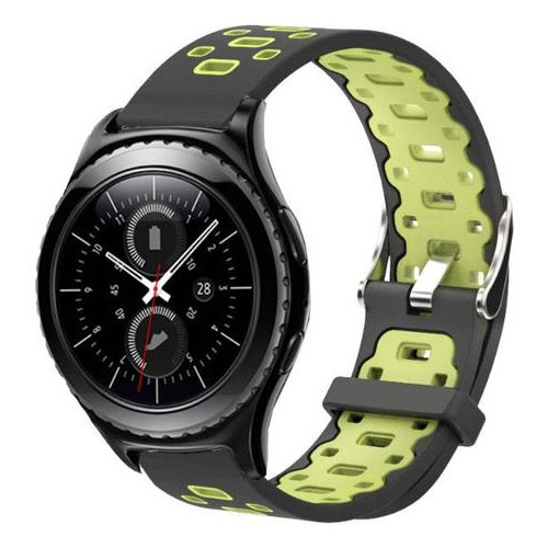 Спортивний ремінець Primo Perfor Classic для годинника Samsung Gear S2 Classic SM-R372 / R735 - Black&;Green фото №4