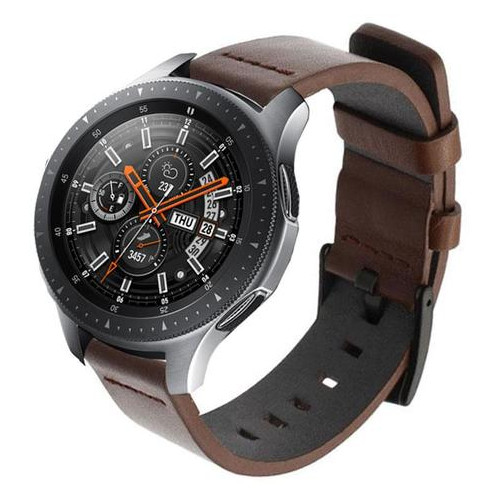 Шкіряний ремінець Primo Classic для годинника Samsung Galaxy Watch 46 mm SM-R800 - Coffee фото №5