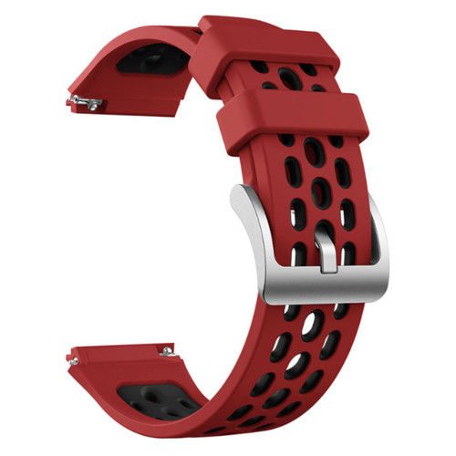 Силіконовий ремінець Primo Perfor Classiс для смарт годинника Huawei Watch GT 2e - Red/Black фото №1