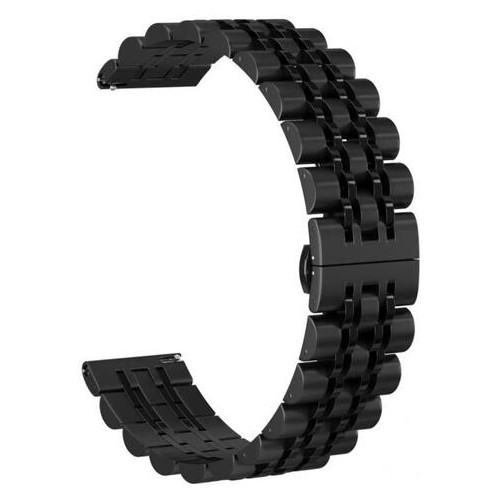 Металевий ремінець Primo Steel Link для годинника Samsung Galaxy Watch 3 45mm (SM-R840) - Black фото №1