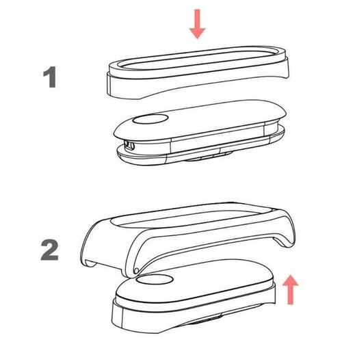 Шкіряний ремінець Primo Mijob для фітнес браслета Xiaomi Mi Band 4 - Brown&Silver фото №4