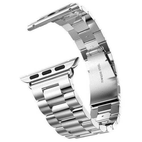 Металевий ремінець Primo Steel для годинника Apple Watch 42mm / 44mm / 45mm Silver фото №2