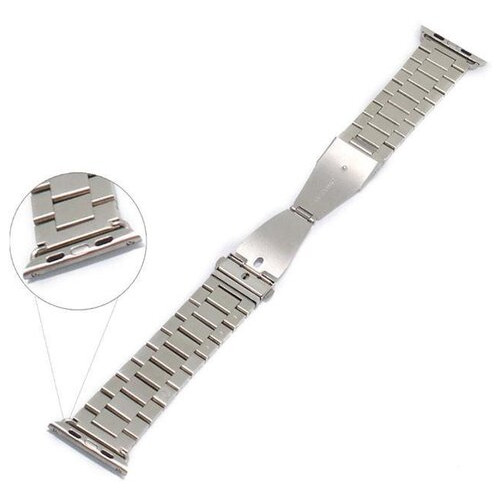 Металевий ремінець Primo Steel для годинника Apple Watch 42mm / 44mm / 45mm Silver фото №3