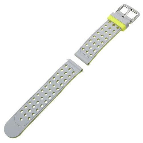 Двосторонній ремінець з перфорацією Primo для годинника Asus ZenWatch 2 (WI501Q) Grey&Yellow фото №5