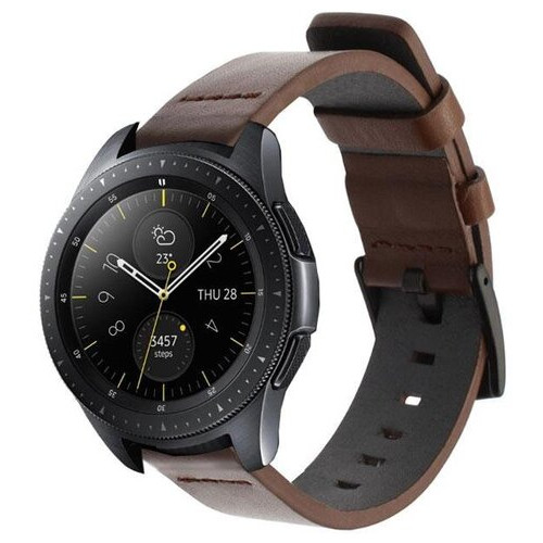 Шкіряний ремінець Primo Classic для годинника Samsung Galaxy Watch 42 mm (SM-R810) Coffee фото №1