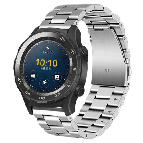 Металевий ремінець Primo для годинника Huawei Watch 2 - Silver фото №1