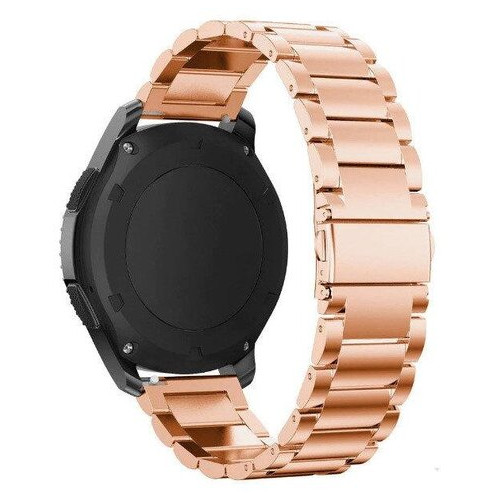 Металевий ремінець Primo для годинника Samsung Galaxy Watch 46mm (SMR800) Rose Gold фото №2