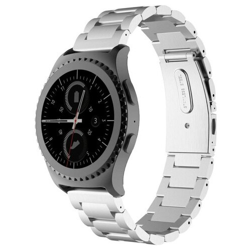 Металевий ремінець Primo для годинника Samsung Gear S2 Classic SMR732/R735 - Silver фото №1