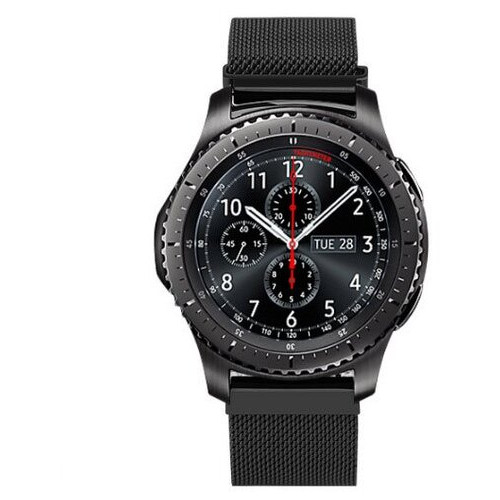Міланський сітчастий ремінець Primo для годинника Samsung Gear S3 Classic SMR770/Frontier RM760 Black фото №1