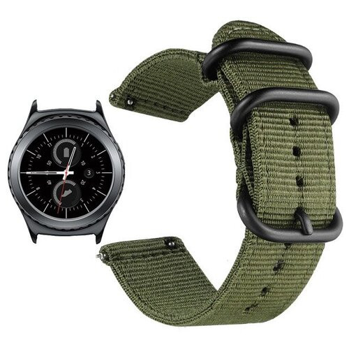 Нейлоновий ремінець Primo Traveller для годинника Samsung Gear S2 Classic SMR732 / RM735 Army Green фото №1
