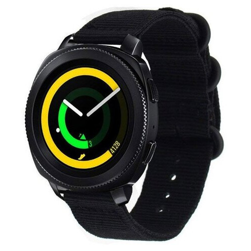Нейлоновий ремінець Primo Traveller для годинника Samsung Gear Sport SMR600 Black фото №2