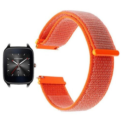 Нейлоновий ремінець Primo для годинника Asus ZenWatch 2 (WI501Q) Orange фото №1