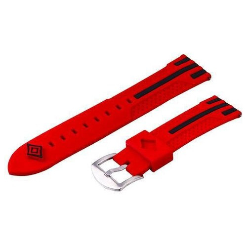 Силіконовий ремінець Primo Dart для годинника Asus ZenWatch 2 (WI501Q) RedBlack фото №1
