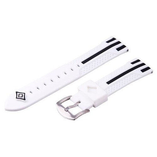 Силіконовий ремінець Primo Dart для годинника Asus ZenWatch 2 (WI501Q) WhiteBlack фото №1