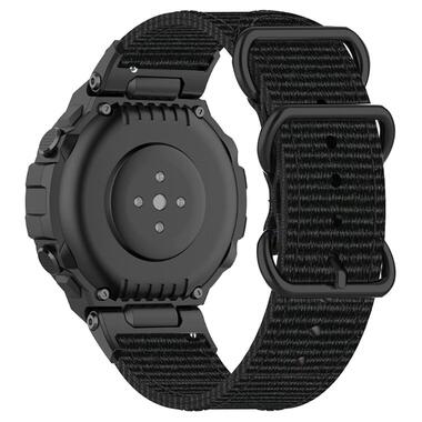 Нейлоновий ремінець Primo Traveller для годинника Xiaomi Amazfit T-Rex (A1918) / T-Rex Pro (A2013) - Black фото №4
