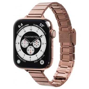 Ремінець LAUT LINKS PETITE з нержавіючої сталі для Apple Watch 1-8 & SE & ULTRA розмір 38/40/41 мм рожевий (L_AWS_LP_RG) фото №1