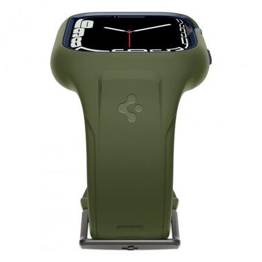 Чохол та ремінець 2в1 Spigen Apple Watch 45mm Liquid Air Pro Moss Green (ACS04408) фото №6